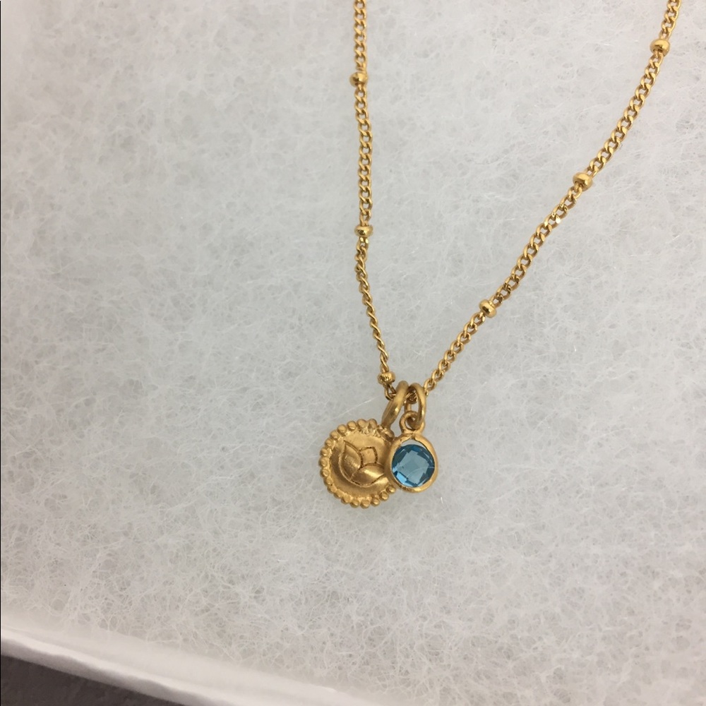 SATYA Blue Topaz Divine Knowledge Necklace